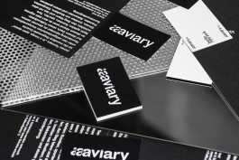 Business cards and identity for aaaviary, concert series berlin new-york by Laura Knoops